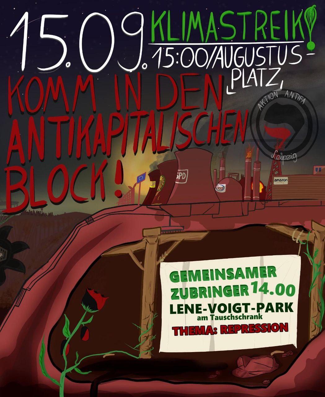 Antikapitalistischer Block auf dem Klimastreik